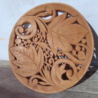 Дървена чиния, снимка 1 - Декорация за дома - 44398398