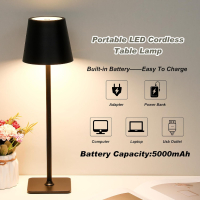 Комплект от 2 бр ЛЕД акумулаторни лампи- кафяви-метал, снимка 10 - Настолни лампи - 44694768