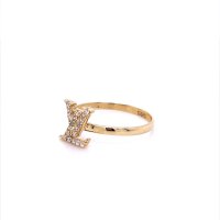 Златен дамски пръстен Louis Vuitton 1,46гр. размер:56 14кр. проба:585 модел:20542-6, снимка 2 - Пръстени - 42815798