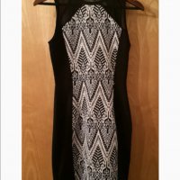 Нова вталяваща H&M рокля S-M лятна черно бяло , снимка 2 - Рокли - 31893659