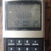 кулкулатор будилник, конвертор на валута, таймер, календар, масивен и надежден, плъзгащ се капак, снимка 2 - Друга електроника - 37049988