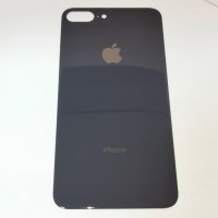 Заден капак, панел стъкло за iPhone 8 Plus / Черен, снимка 1 - Резервни части за телефони - 39196615