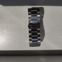    Масивна  , лята верижка   за часовник  от неръждаема стомана -22mm, снимка 2 - Каишки за часовници - 33044313