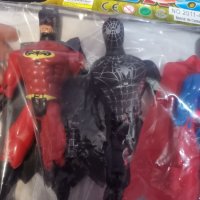 Батман и Спайдърмен Супермен Зоро светещи подвижни играчки фигурки пластмасови pvc за игра и торта, снимка 3 - Фигурки - 36673014