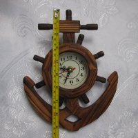 Стенен часовник дърво котва морски, снимка 2 - Стенни часовници - 30718220