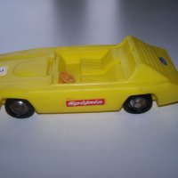 Соц пластмасова кола играчка жълта, снимка 2 - Коли, камиони, мотори, писти - 39466421
