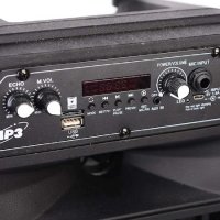 Караоке Тонколона 8" ND-6009, 1 безжичен микрофон, Bluetooth, FM радио, micro SD/USB/AUX, Светлини , снимка 4 - Тонколони - 30878337