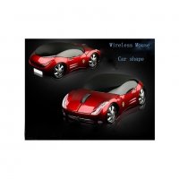 Мишка под формата на кола ферари - Синя и червена, снимка 1 - Клавиатури и мишки - 39004364