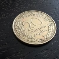 Монета - Франция - 20 сентима | 1963г., снимка 1 - Нумизматика и бонистика - 29312048