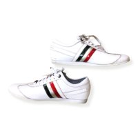 Мъжки обувки D&G Dolce & Gabanna White 3-Stripe размер 45 бели, снимка 2 - Маратонки - 29583260