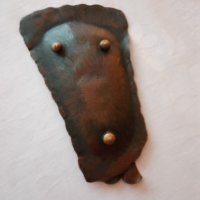 Стар битов пепелник от мед, снимка 2 - Антикварни и старинни предмети - 44598257