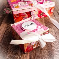 Кутия за бебешки съкровища в розово, снимка 3 - Подаръци за кръщене - 42129819