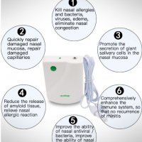 BioNase БиоНасе уникален уред за лазерна терапия и лечение на хрема, алергичен ренинт и синузит, снимка 6 - Други - 39778075