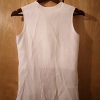 Нова детска блузка за момиче бяла воал до 164 см, снимка 2 - Детски Блузи и туники - 32085685