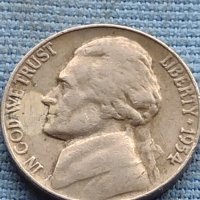 Стара монета 5 цента 1954г. САЩ рядка за КОЛЕКЦИОНЕРИ 40403, снимка 5 - Нумизматика и бонистика - 42729959