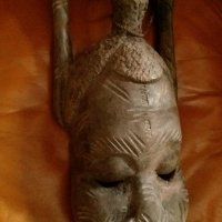 Африканска маска БАУЛЕ , снимка 5 - Антикварни и старинни предмети - 31999254