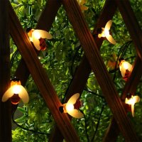 3702 Градински лампички със соларен панел и форма на пчели, снимка 9 - Други стоки за дома - 37640106