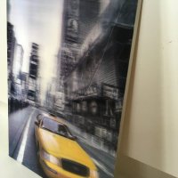 3D Жълто такси taxi Ford в New York винтидж пано за стена, снимка 3 - Декорация за дома - 29388489
