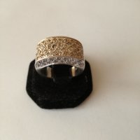 Сребърен пръстен с циркони - 925 сребро, снимка 4 - Пръстени - 30929239