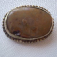 възрожденска брошка със Ахат, снимка 1 - Антикварни и старинни предмети - 37452537