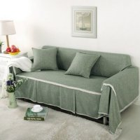 Калъфка за диван протектор ленена 4 места, снимка 1 - Покривки за легло - 38293805