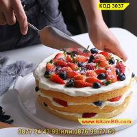 Прибор с формата на лопатка за сервиране на торта - КОД 3037, снимка 8 - Прибори за хранене, готвене и сервиране - 44744579