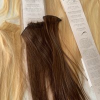 Естествена коса екстеншъни за коса, снимка 2 - Аксесоари за коса - 39708336
