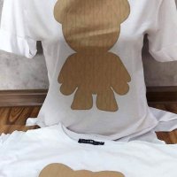 памучни дамски тениски с гумирано лого , снимка 1 - Тениски - 44294214