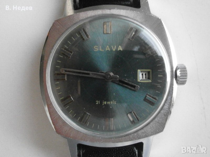 SLAVA, 21 jewels, ръчно навиване, made in USSR, снимка 1