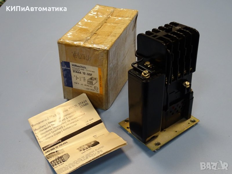 контактор Siemens 3TA66 12-OSF 110V 40/60Hz industrial relay, снимка 1