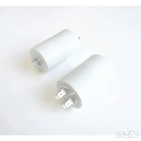 Работен кондензатор 420V/470V 100uF с 4 каб.обувки, снимка 1