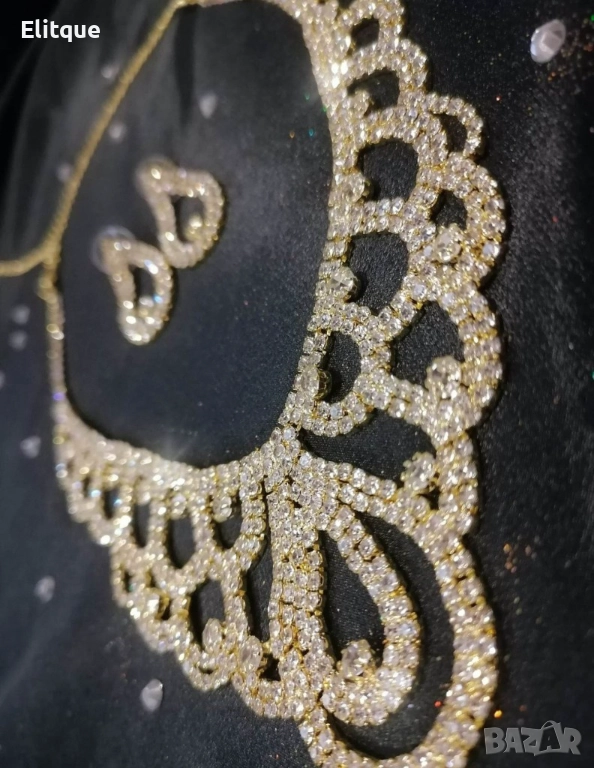 КОМПЛЕКТ CLAUDIA / Луксозен дамски комплект бижута с кристали от 2 части “Claudia” – колие и обеци , снимка 1