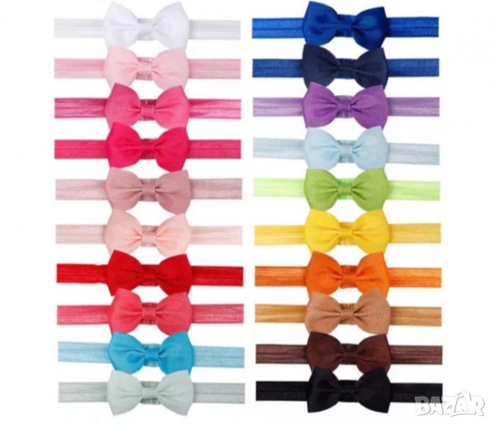 🧣Ленти за глава с панделка за деца и бебета - различни цветове, снимка 1