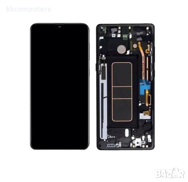 LCD Дисплей С РАМКА за Samsung SM-A307F A30s / GH82-21190A / Черен / Оригинал Service pack, снимка 1