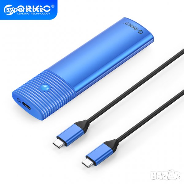 Външна Кутия за Хард диск M.2 SSD USB3.1 Type-C Orico PWM2-G2-BL-EP, снимка 1