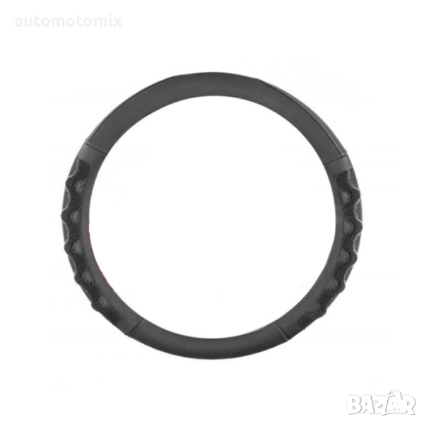 КАЛЪФ ЗА ВОЛАН 38СМ., ЧЕРЕН/СИВ - 2407, снимка 1