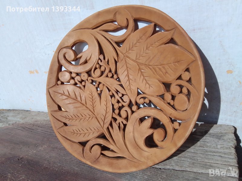 Дървена чиния, снимка 1