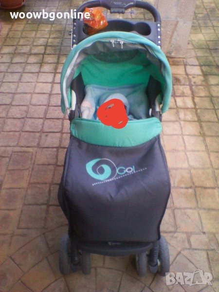 Бебешка количка, кош за кола и чанта - Употребявани, снимка 1