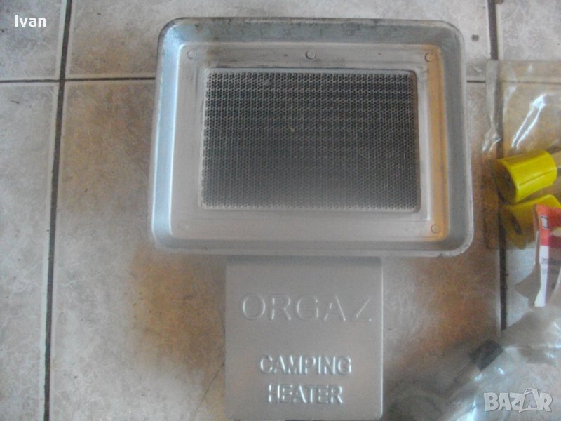 ORGAZ-Нов Кeрамичен Инфрачервен Газов Къмпинг Отоплител-180х140мм-С Редуцир Вентил Регулатор-Turkey, снимка 1