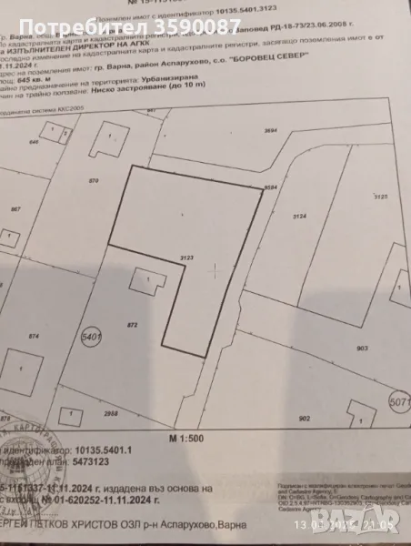 Продавам парцел в Боровец север, снимка 1