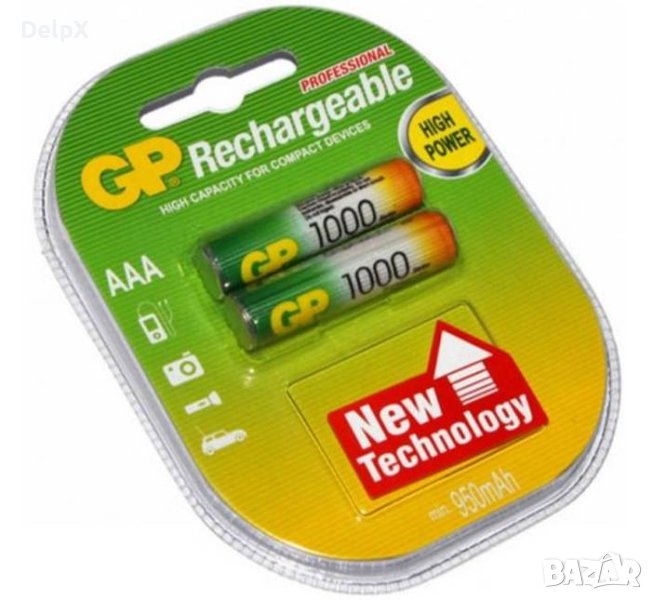 Акумулаторна батерия GP/Reyko 1,2V 950mAh AAA (R03) Ni-MH, снимка 1