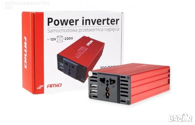 Инвертор преобразувател, 12v-220v, 300w, снимка 1