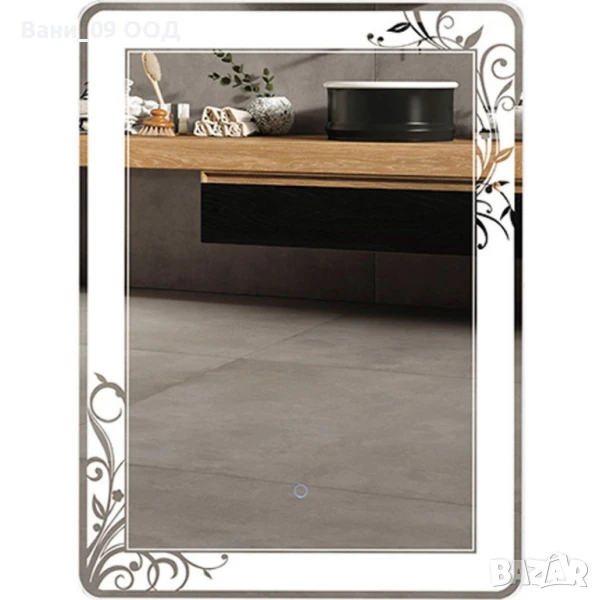 LED огледало за баня с орнаменти, снимка 1