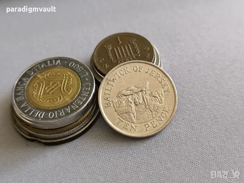 Монета - Остров Джърси - 10 пенса | 1992г., снимка 1