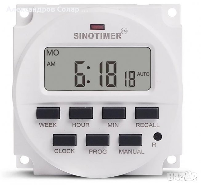 12 V седмичен програмируем таймер, снимка 1