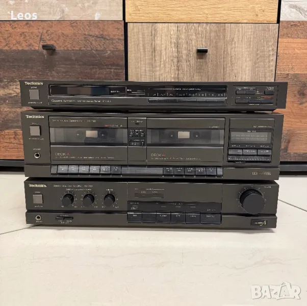 💥Ретро аудио сет Technics - усилвател, двукасетъчен дек и тунер - Made in Japan💥, снимка 1