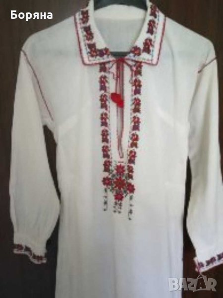 Кенарена бродирана риза, снимка 1