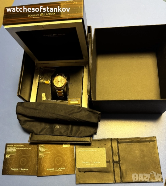 "Maurice Lacroix" Miros MI1018-PVP13130 Date Men's Quartz Watch, снимка 1