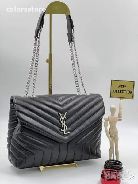 Луксозна Черна чанта YSL код SG138P, снимка 1