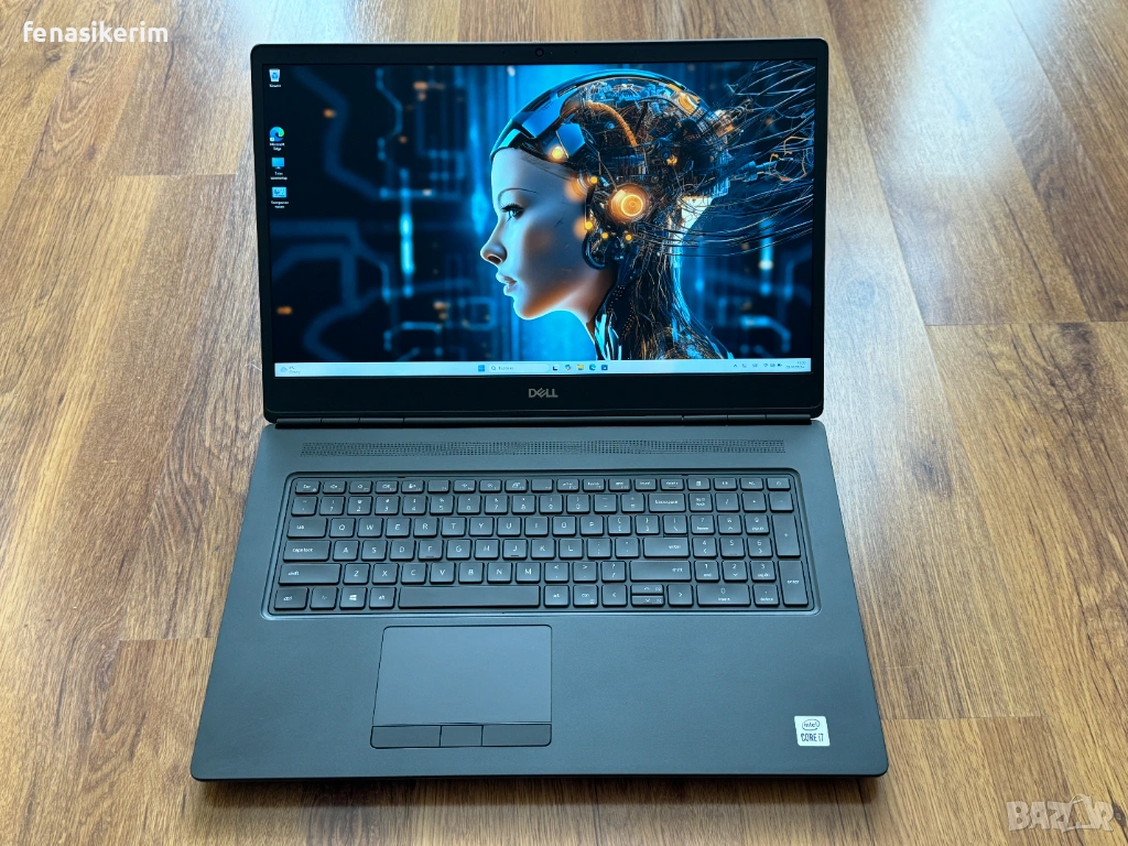 17.3' FHD IPS Core i7-10750H DELL Precision 7750 16GB DDR4/256GB NVMe/RTX 4000 8GB/Бат 6ч, снимка 1